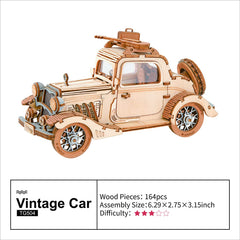 Rowood display ready model car adds character to shelves or desks
