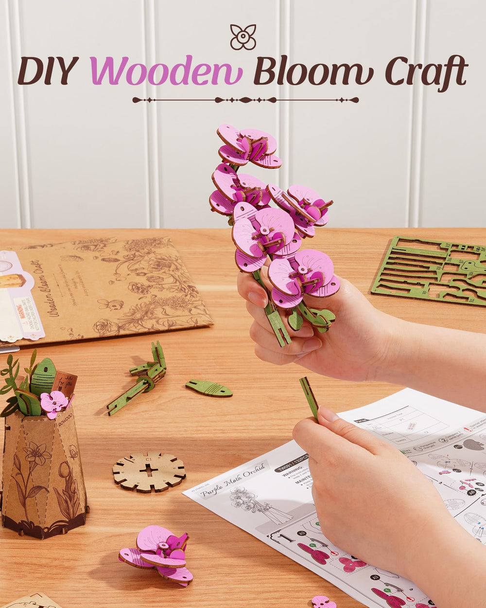 Rowood eco-friendly materials ensure safe, enjoyable crafting for families.