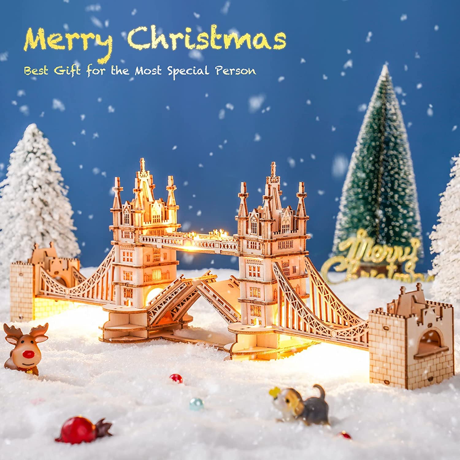 Rowood eco-friendly wood materials used in puzzle kit.