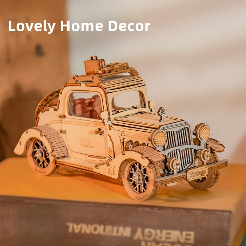 Rowood laser cut parts demonstrating precise fit and crisp edges for a realistic model car