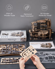 Rowood Marble Night City LGA01 funnel acceleration emphasizes dynamic marble motion and surprises