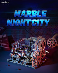 Rowood Marble Night City LGA01 side view highlights compact, stackable setup for limited spaces
