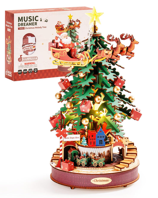Rowood Melody Tree dollhouse kit with intricate details for display and gifting