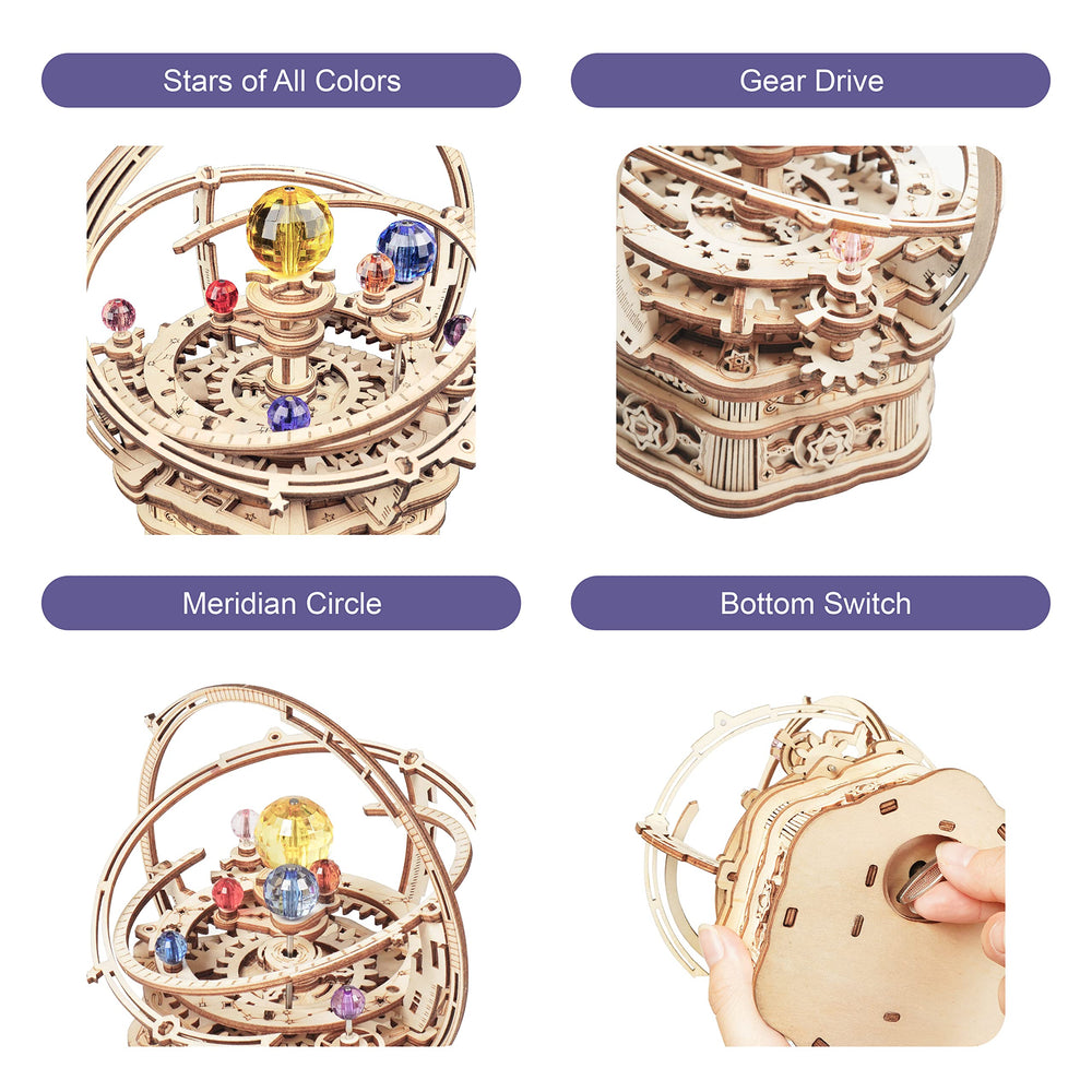 rowood Starry Night Music Box gift packaging ready for birthdays or holidays