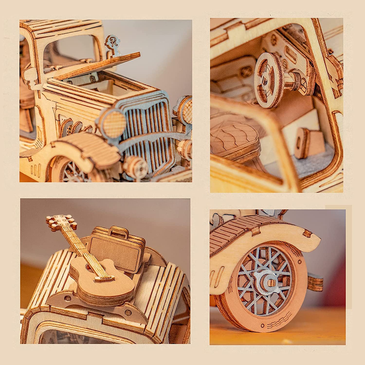 Rowood wood grain finish emphasizing natural beauty and craftsmanship in the model