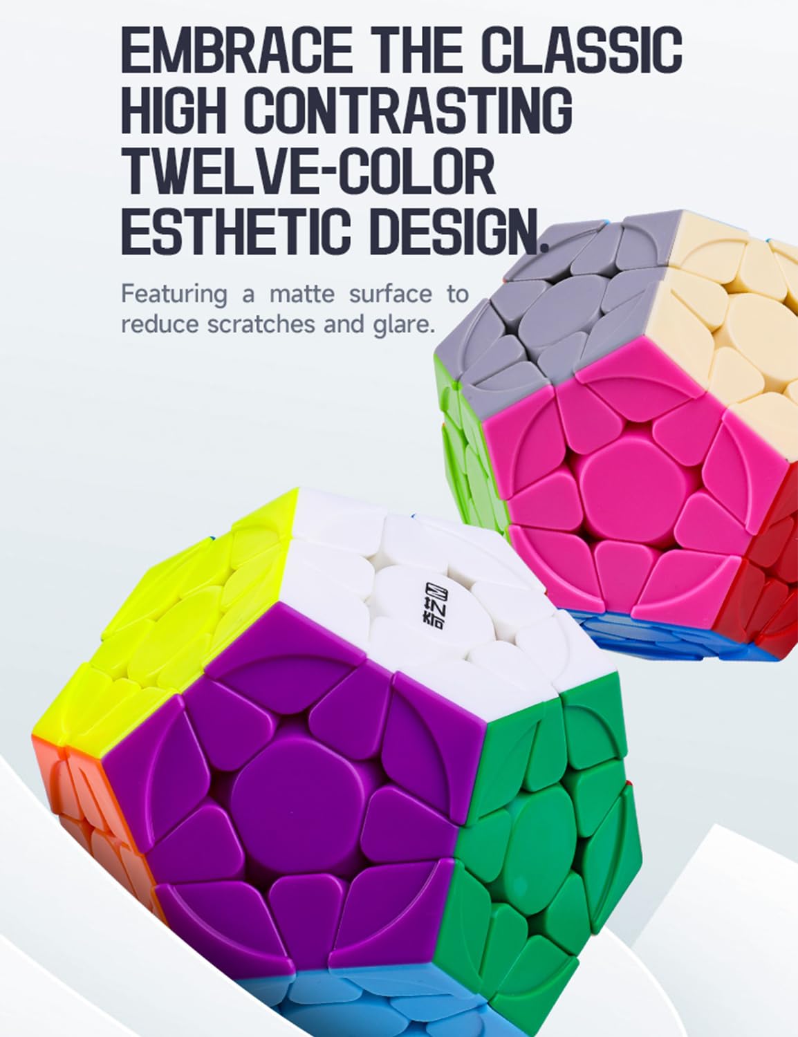Roxenda Megaminx Cube colorful pieces in motion spark imagination.