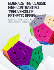 Roxenda Megaminx Cube colorful pieces in motion spark imagination.