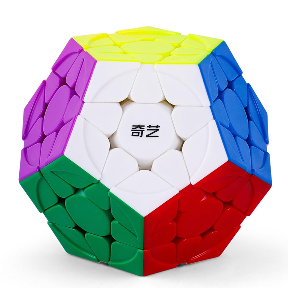 Roxenda Megaminx Cube stickerless black with dodecahedron shape for calm focus and logic.