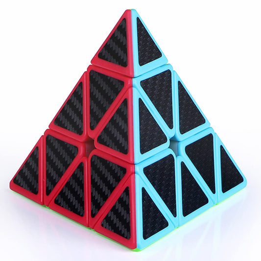 Roxenda Pyramid Speed Cube front view highlights compact design and vibrant colors