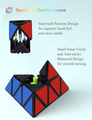 Roxenda Pyramid Speed Cube internal pieces illustrating precise arc design