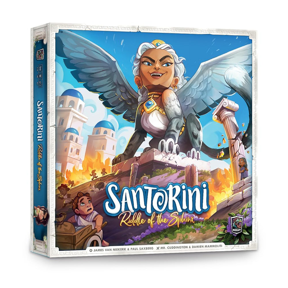 Roxley Santorini map board for cooperative puzzle adventures.