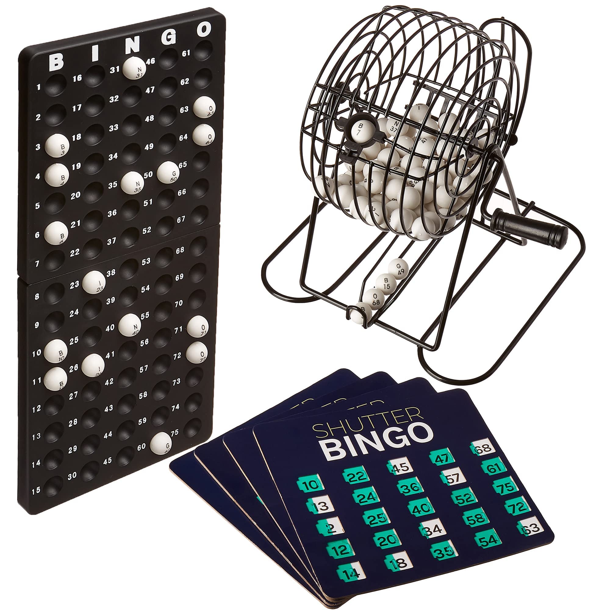 Royal Bingo Supplies 75 numbered balls with a protective coating for lasting use.