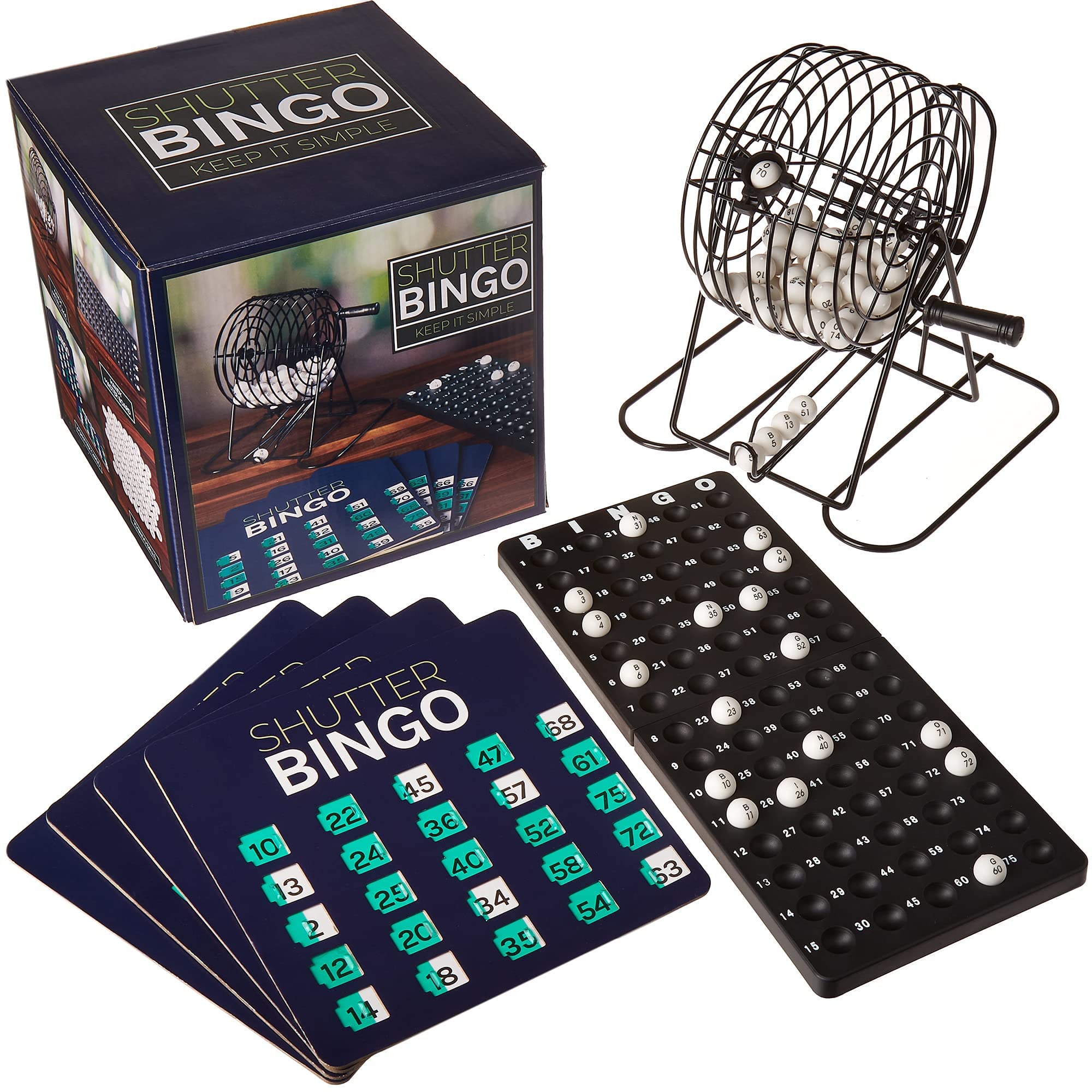 Royal Bingo Supplies metal six-inch cage with smooth spins for durable gameplay.