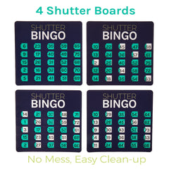 Royal Bingo Supplies sliding-window cards for quick, visible number calls.