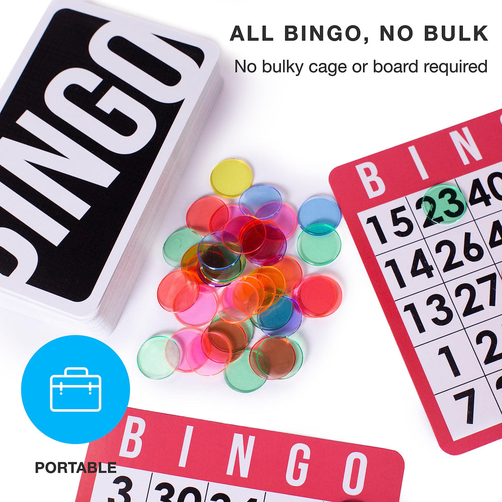Royal Bingo Supplies jumbo calling cards ready for large groups and quick draws.