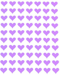 Royal Green 13mm pastel purple heart sticker seals gifts with a sweet Valentine touch