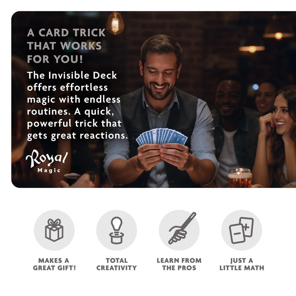 Royal Magic close-up deck handling showing familiar card stock and grip.
