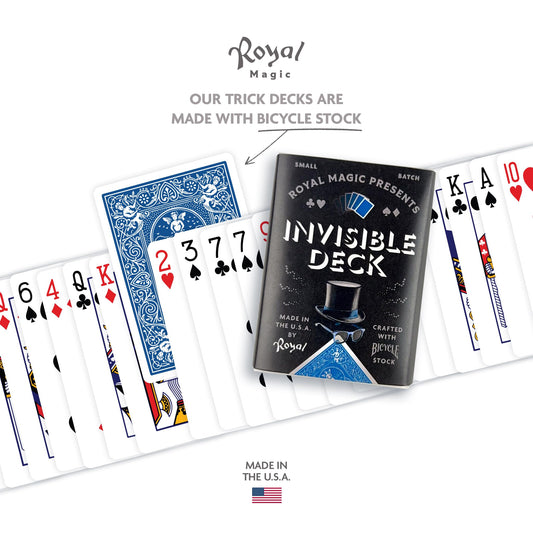 Royal Magic special Bicycle cards blue deck designed for smooth handling and quick setup.