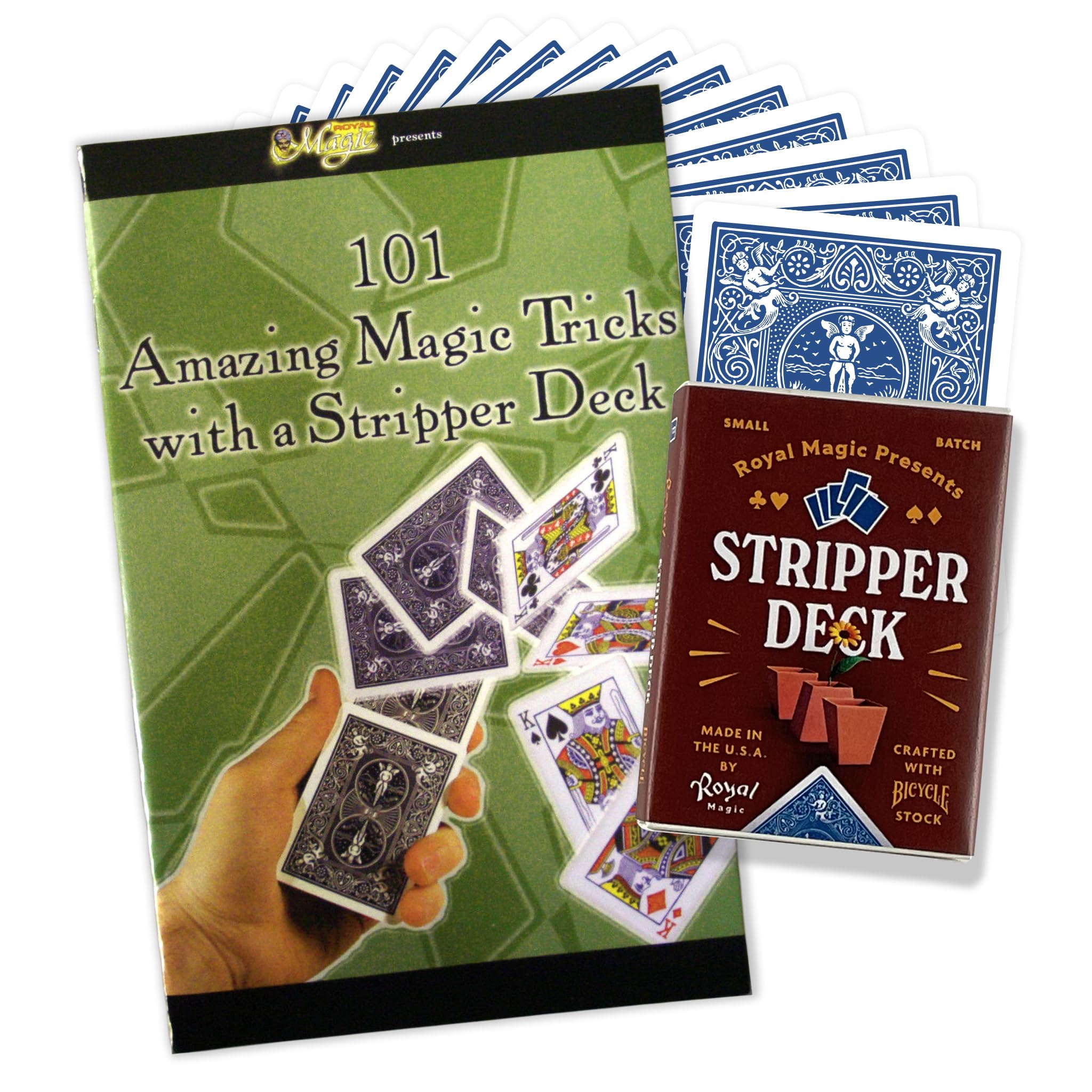 Royal Magic Stripper Deck Kit with Bicycle deck for smooth handling and impressive tricks