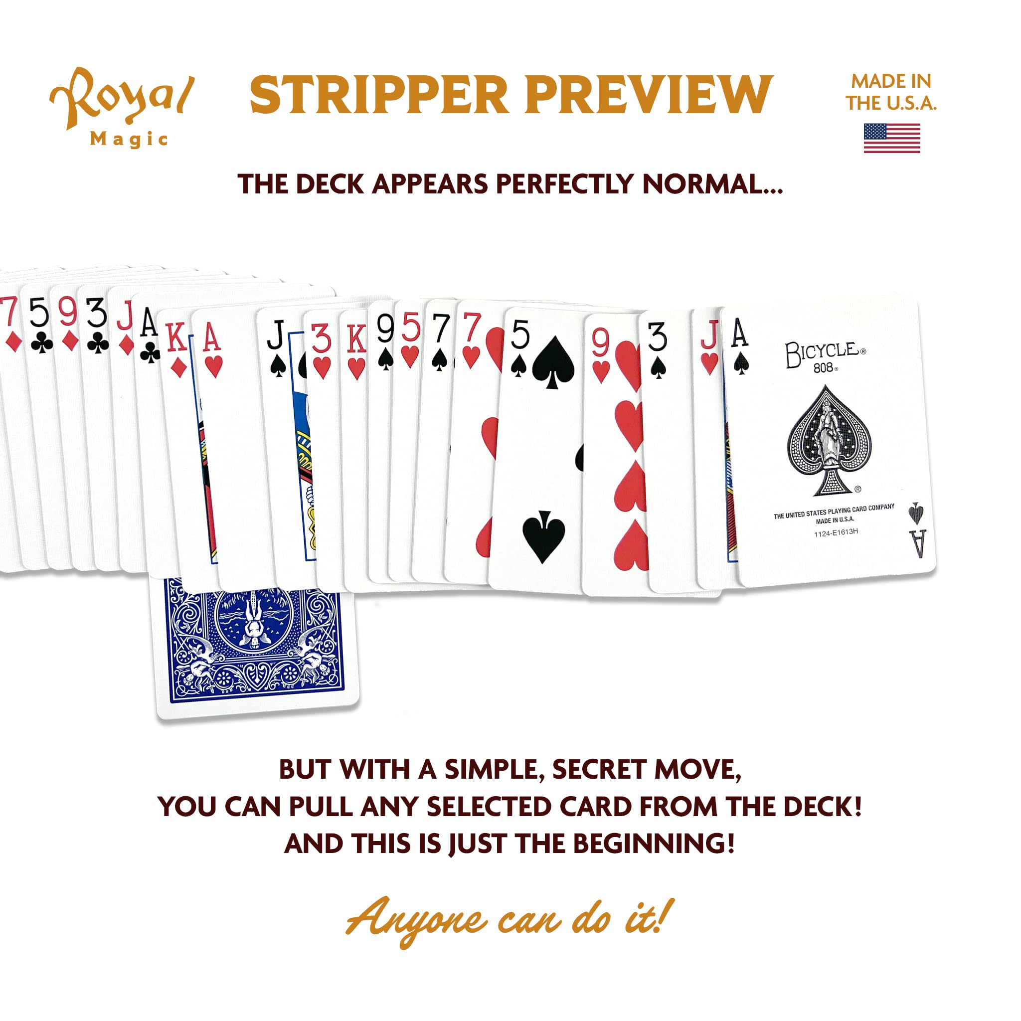 Royal Magic Stripper Deck Kit gift-ready packaging ideal for gifting