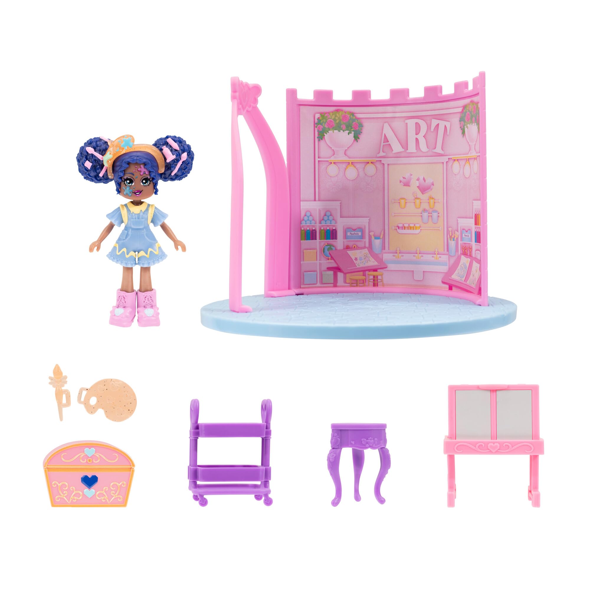 Royale High Art Class Playset art table water reveal showing hidden painting for creative play