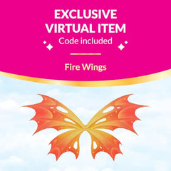 Royale High Fire Fairy wings that convert into a wearable ring for dress-up.