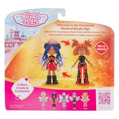 Royale High Fire Fairy with nine fashion accessories for mixing outfits.