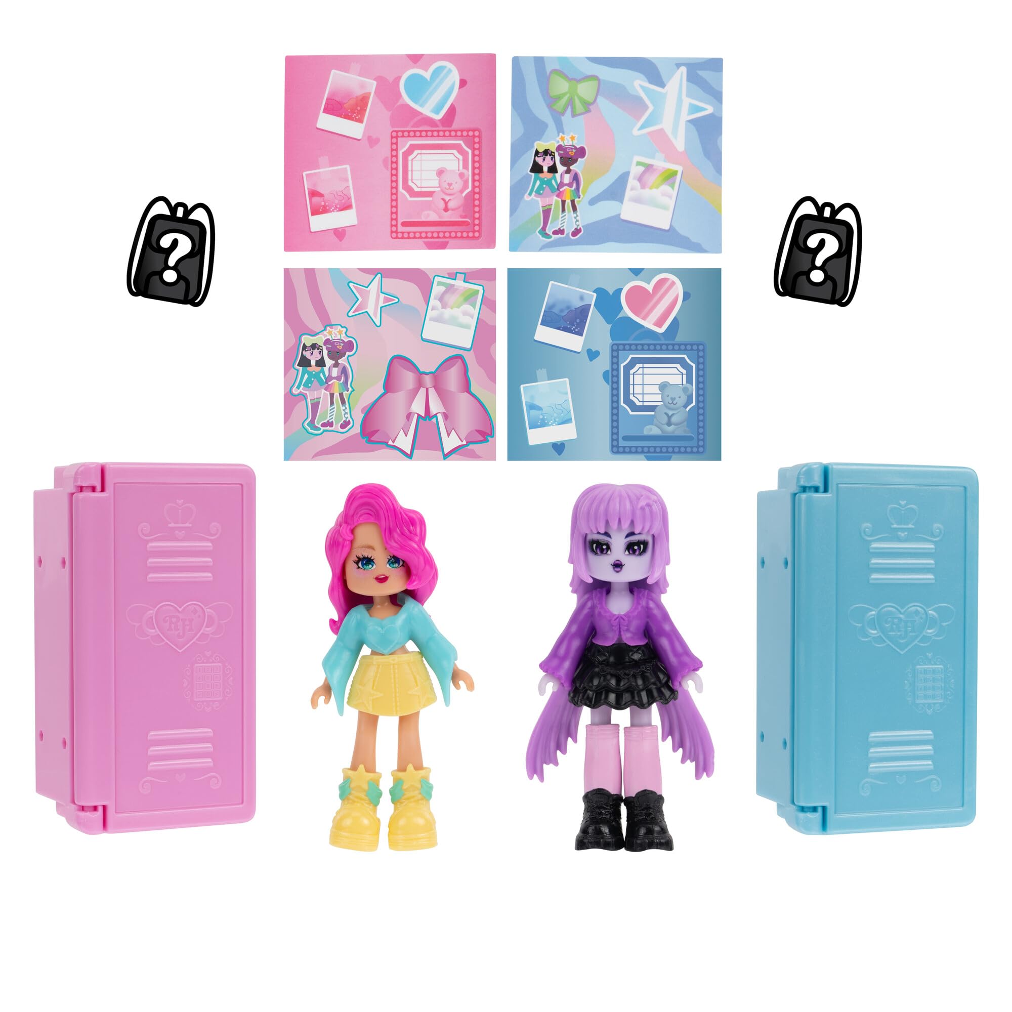 Royale High Surprise Locker 2-Pack dolls with interchangeable outfits for imaginative play.