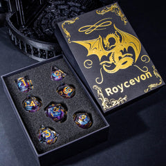 Roycevon balanced dice with clear numbers aiding quick reads.