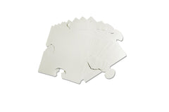 Roylco blank puzzle pieces provide a large write-on surface for collaborative classroom activities.