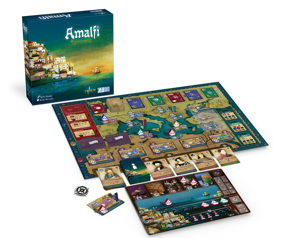 R&R Games Amalfi Renaissance treasures and artworks entice explorers to discover.