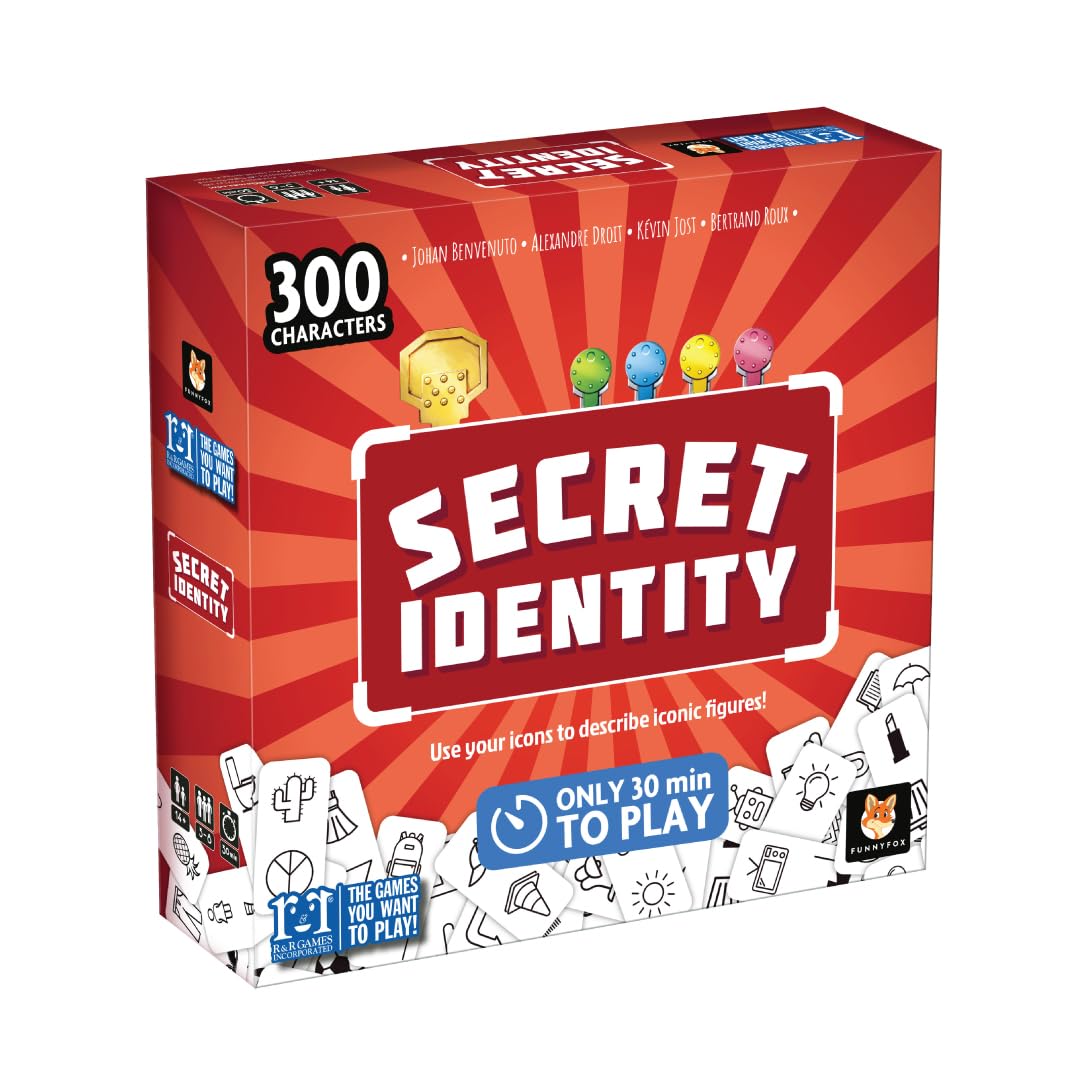 R&R Games Secret Identity magnetized boards hide identities for quick rounds.
