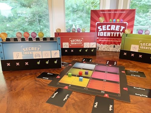 R&R Games Secret Identity players around a table enjoying social guessing.