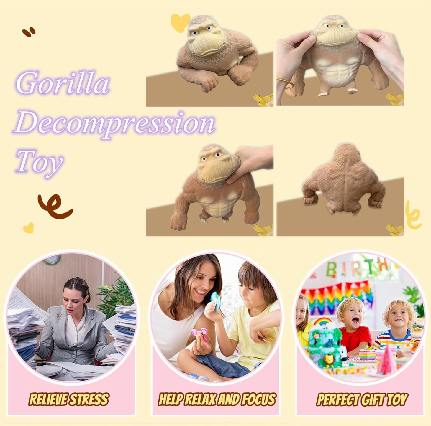 RRSDJJ stress-relief toy is easy to clean and maintain.