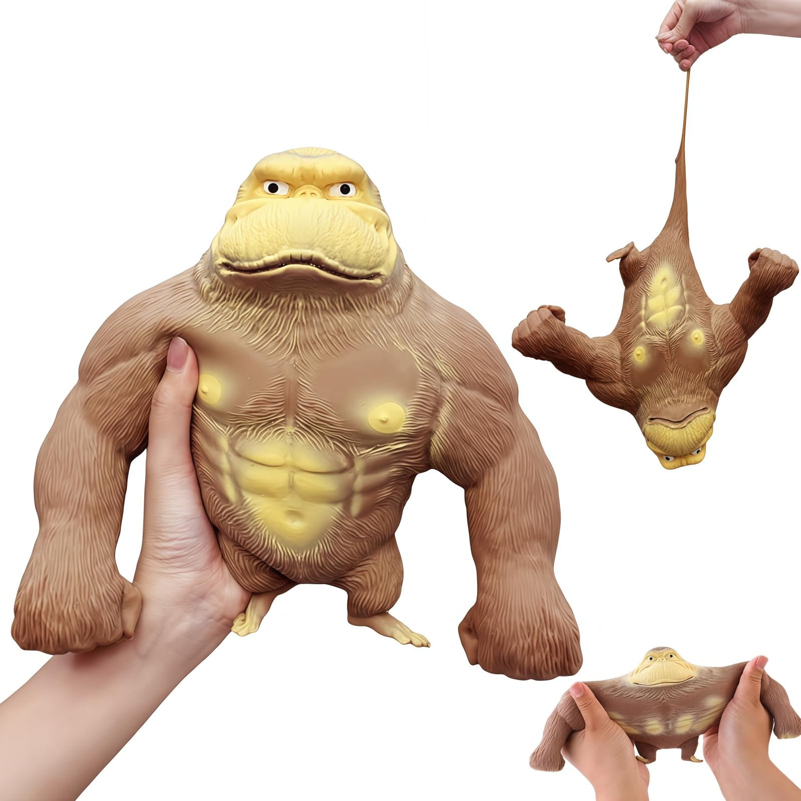 RRSDJJ squeeze toy monkey unboxing, showcasing its playful design for stress relief
