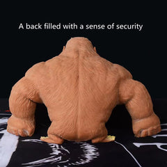 RRSDJJ stretchy gorilla toy arms pulled to demonstrate elasticity and grip