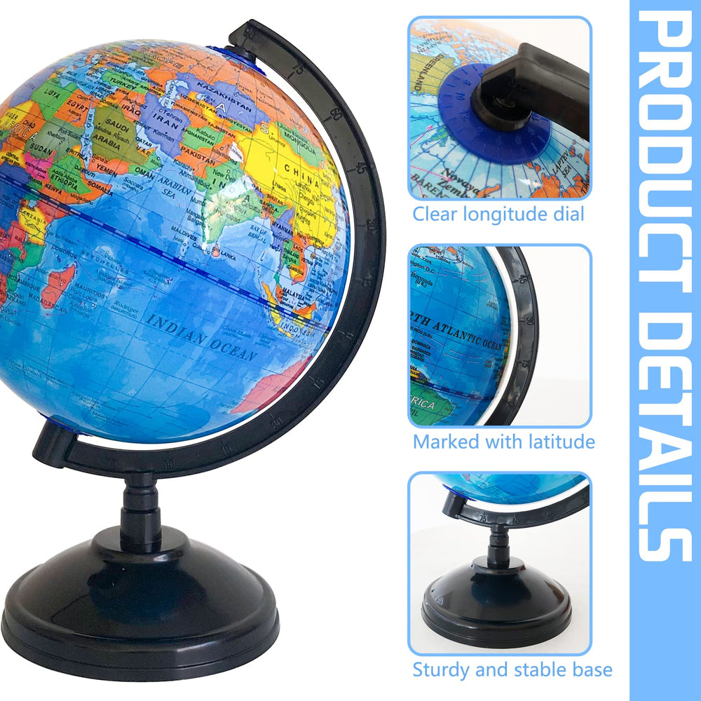 Rrshnsgv colorful globe decor adds a scholarly vibe to any space.