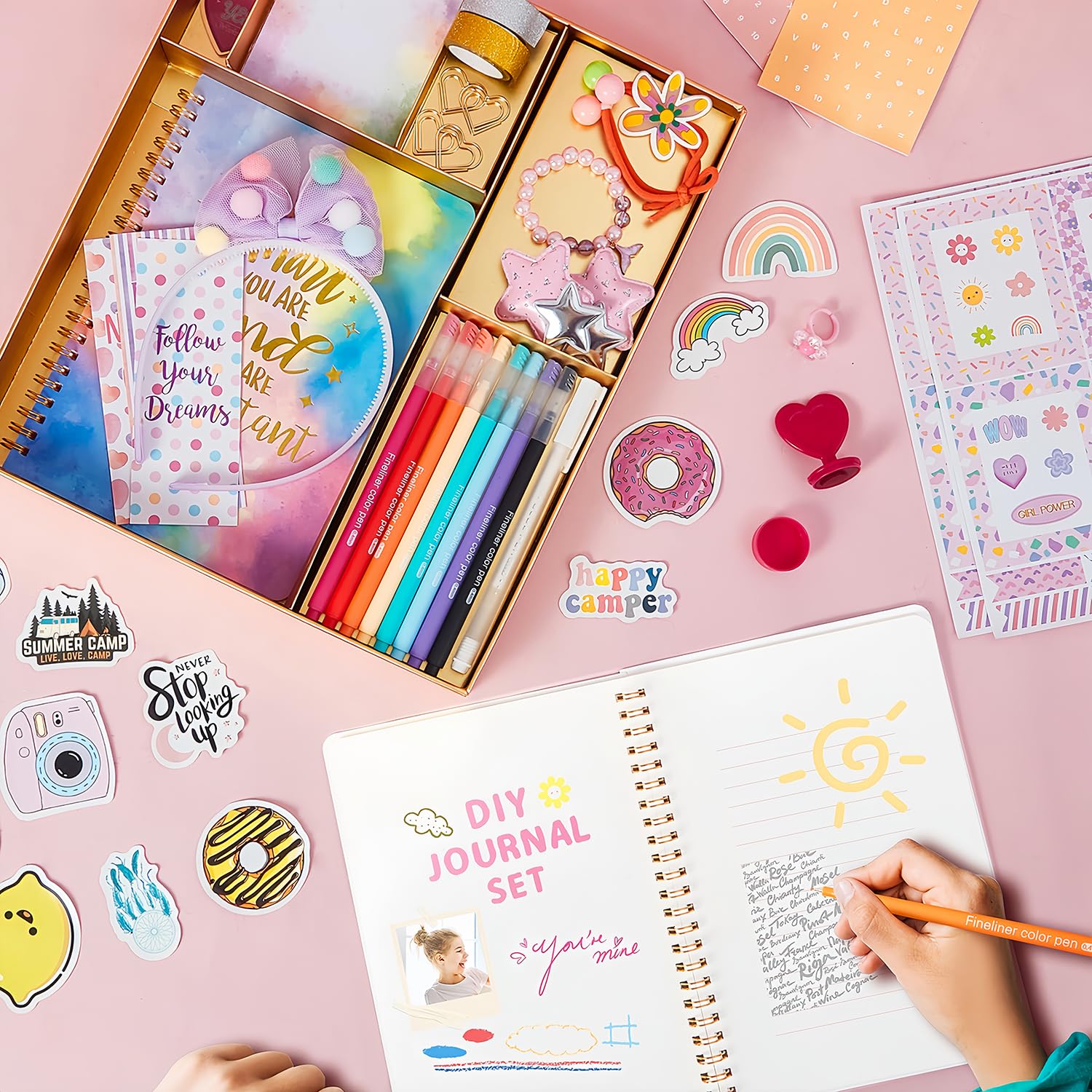 R RUCKERCO DIY Diary colored pens deliver bright writing tools for vibrant entries.