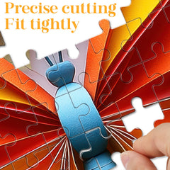 R RUCKERCO mindful puzzle session promotes focused, relaxed downtime.