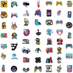 Rszwyk gamepad stickers on a water bottle for durable decoration