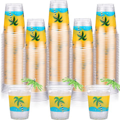 Rtteri luau cups with waves design shown for festive summer gatherings