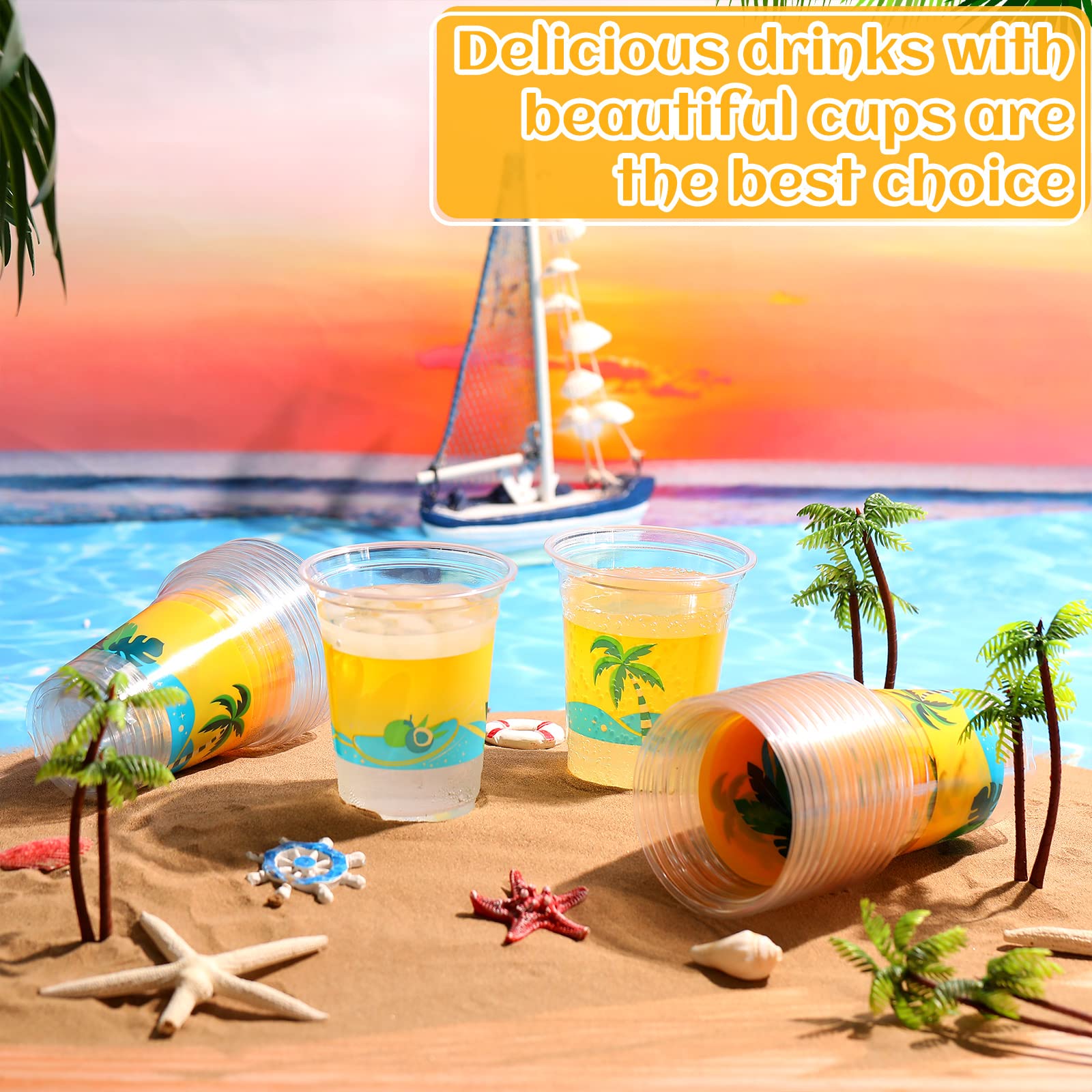 Rtteri tropical waves cups elevate tableware at poolside gatherings