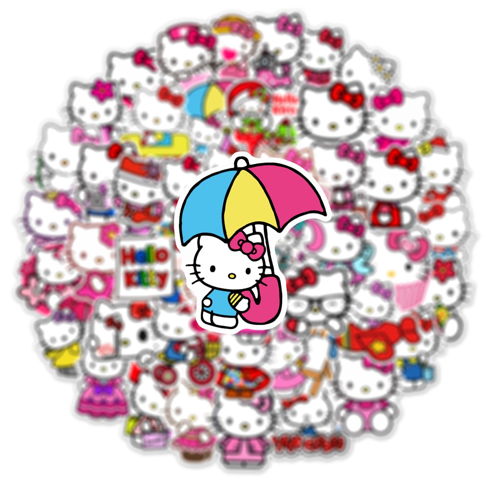 RUBANG Hello Kitty bike sticker for bright, long-lasting gear accents