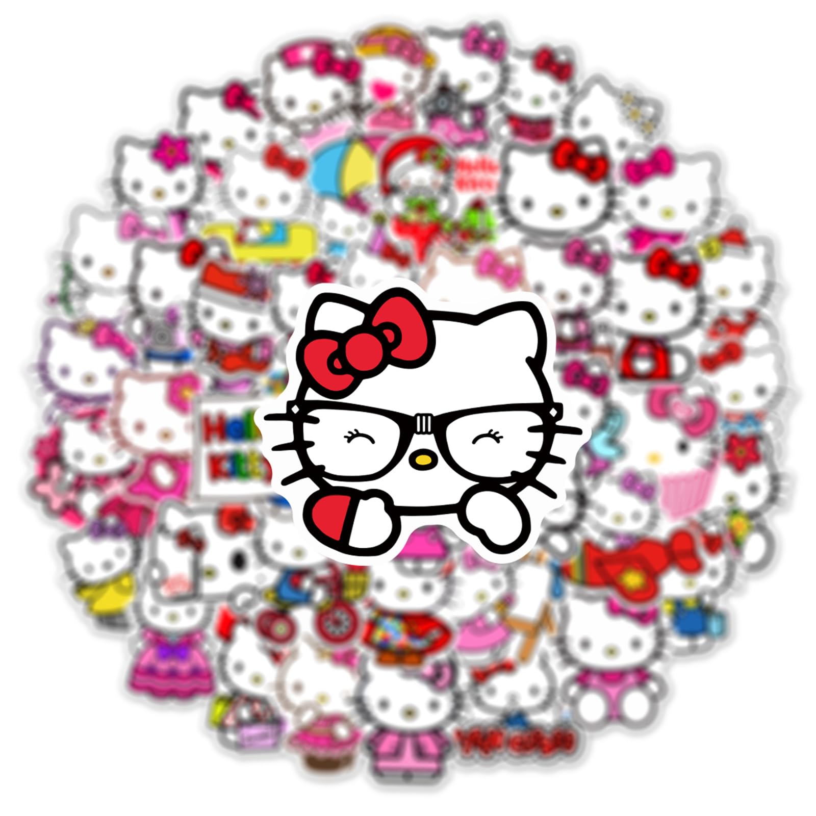 RUBANG Hello Kitty guitar sticker for fun, protective décor