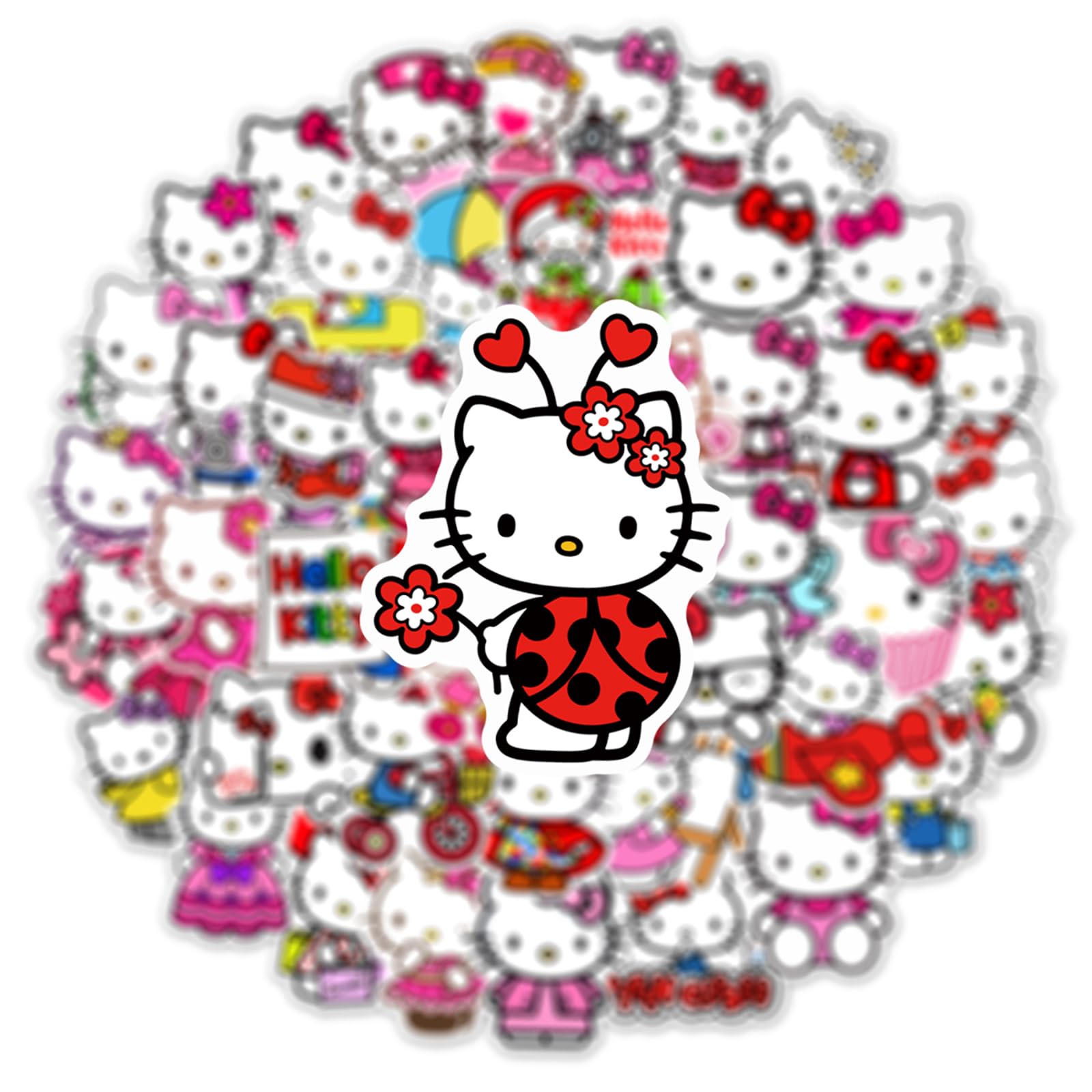 RUBANG Hello Kitty skateboard sticker for durable, cute board decoration