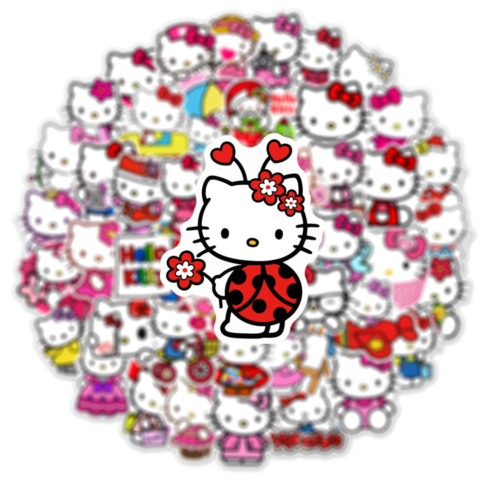 RUBANG Hello Kitty skateboard sticker for durable, cute board decoration