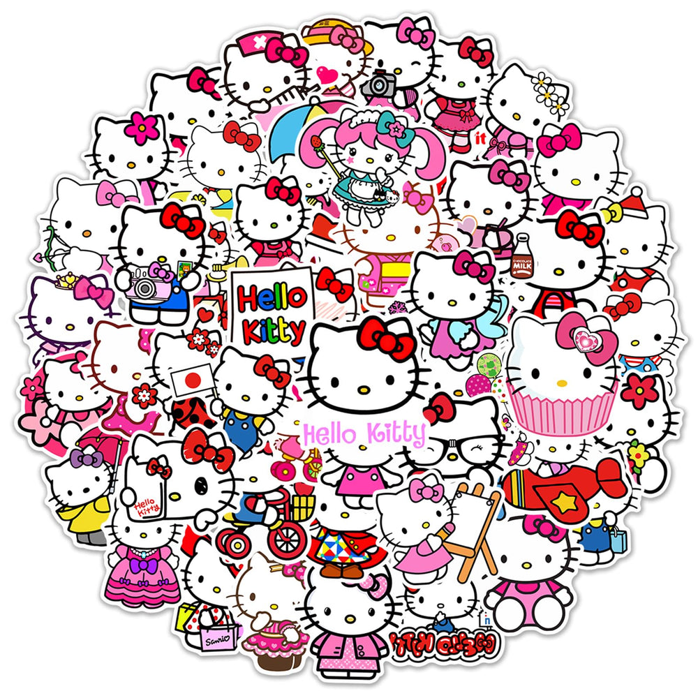 RUBANG Hello Kitty water bottle sticker for waterproof, fade-resistant decoration