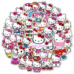 RUBANG Hello Kitty water bottle sticker for waterproof, fade-resistant decoration