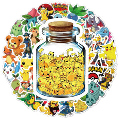 Rubang 50pcs pack includes assorted Pokemon designs for creativity.