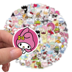 RUBANG Sanrio travel case sticker with fade-resistant print.